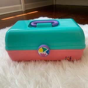 Caboodle Organizer Teal/Pink